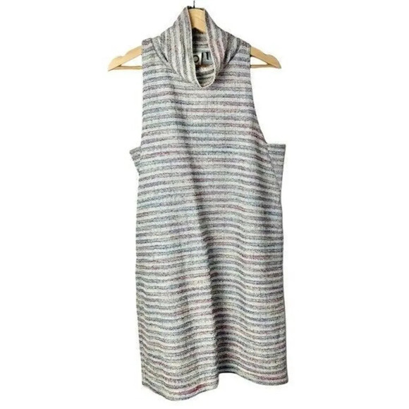 Anthropologie Akemi + Kin Nuby Sleeveless Mock Neck Mini Dress M - Picture 3 of 7